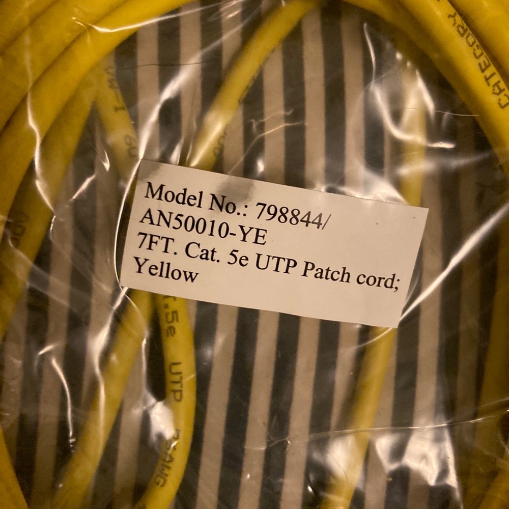 7 foot UTP patch cord